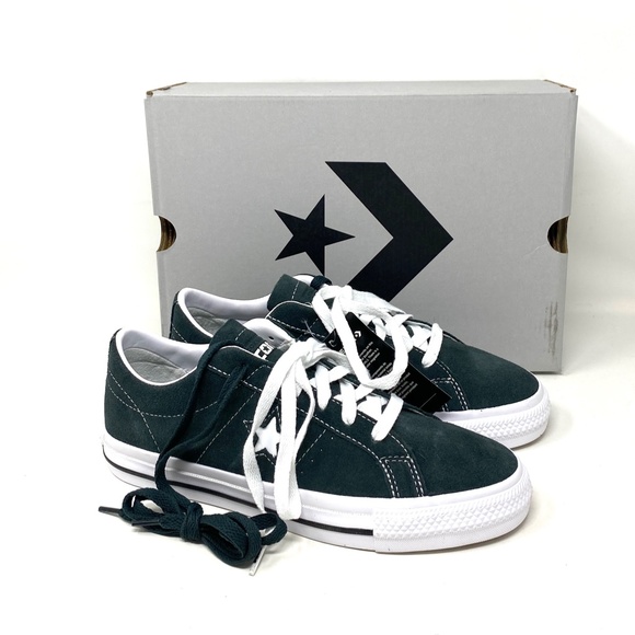 Converse Cons One Star Pro OX Low Top Seawood Black Suede Women Sneakers 171977C - Picture 7 of 10